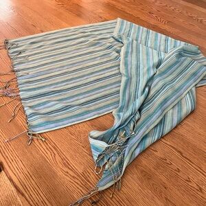 Striped Pashmina with Fringe